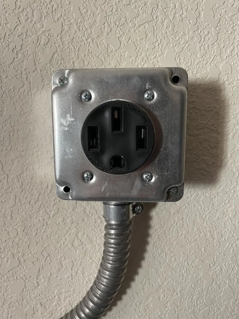 NEMA 14-50 outlet installed for Electrical Panel Upgrade in Frostproof